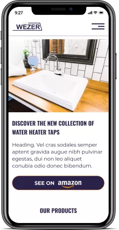 Mobile version – adaptive page